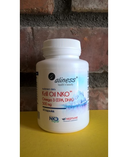 Krill Oil NKO Omega 3 z Astaksantyną, 500 mg 60 kaps