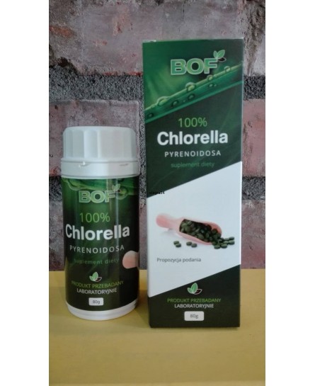 100% Chlorella Pyrenoidosa suplement diety 80 g