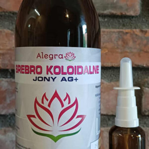 Srebro Koloidalne Alegra Jony Ag+ 1000 ml + atomizer nos 50 ml