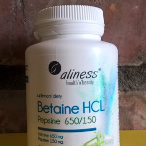 Betaine HCL + Pepsyna 650/150 mg x 100 kaps.