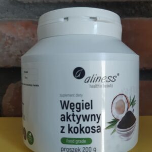 Węgiel aktywny z kokosa " FOOD GRADE" proszek 200 g
