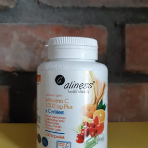 Witamina C 1000 mg z CYNKIEM PLUS bioflaw, rutyna, acer. x 100 kaps.