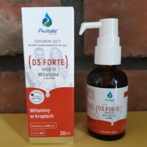 Avitale, Witamina D3 FORTE 4000 IU z lanoliny - 30 ml