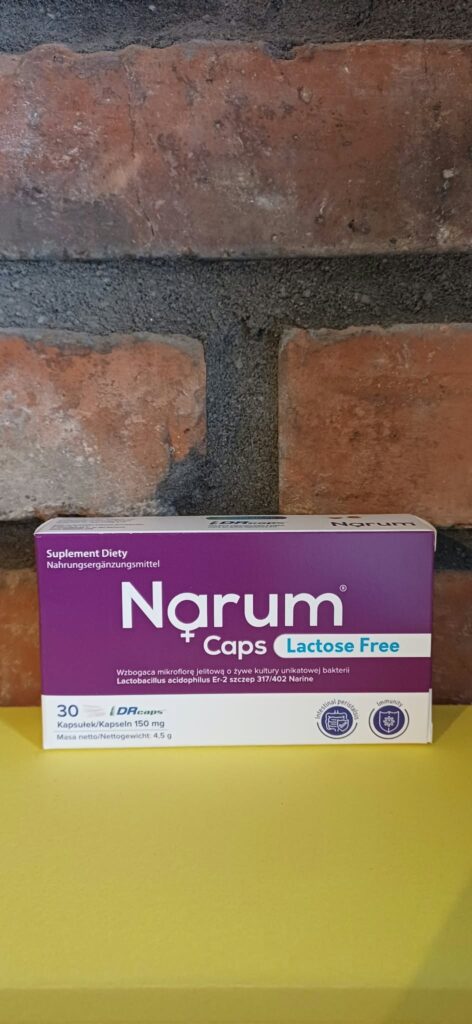 Narum Caps Lactose Free - Probiotyk bez laktozy W TRAKCIE i PO ANTYBIOTYKOTERAPII